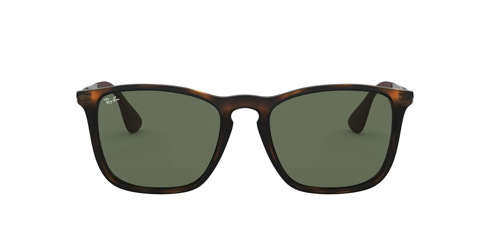 RAY-BAN Chris Polished Light Havana - Green Classic Sunglasses