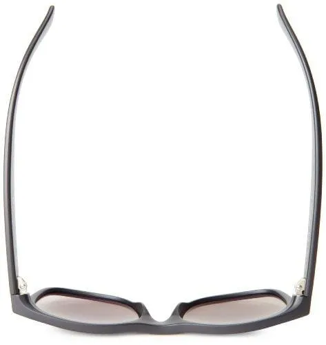 Ray-Ban Unisex New Wayfarer Polarized Sunglasses, Black/Polarized Blue/Grey Gradient, Blue Gradient Grey, 55mm