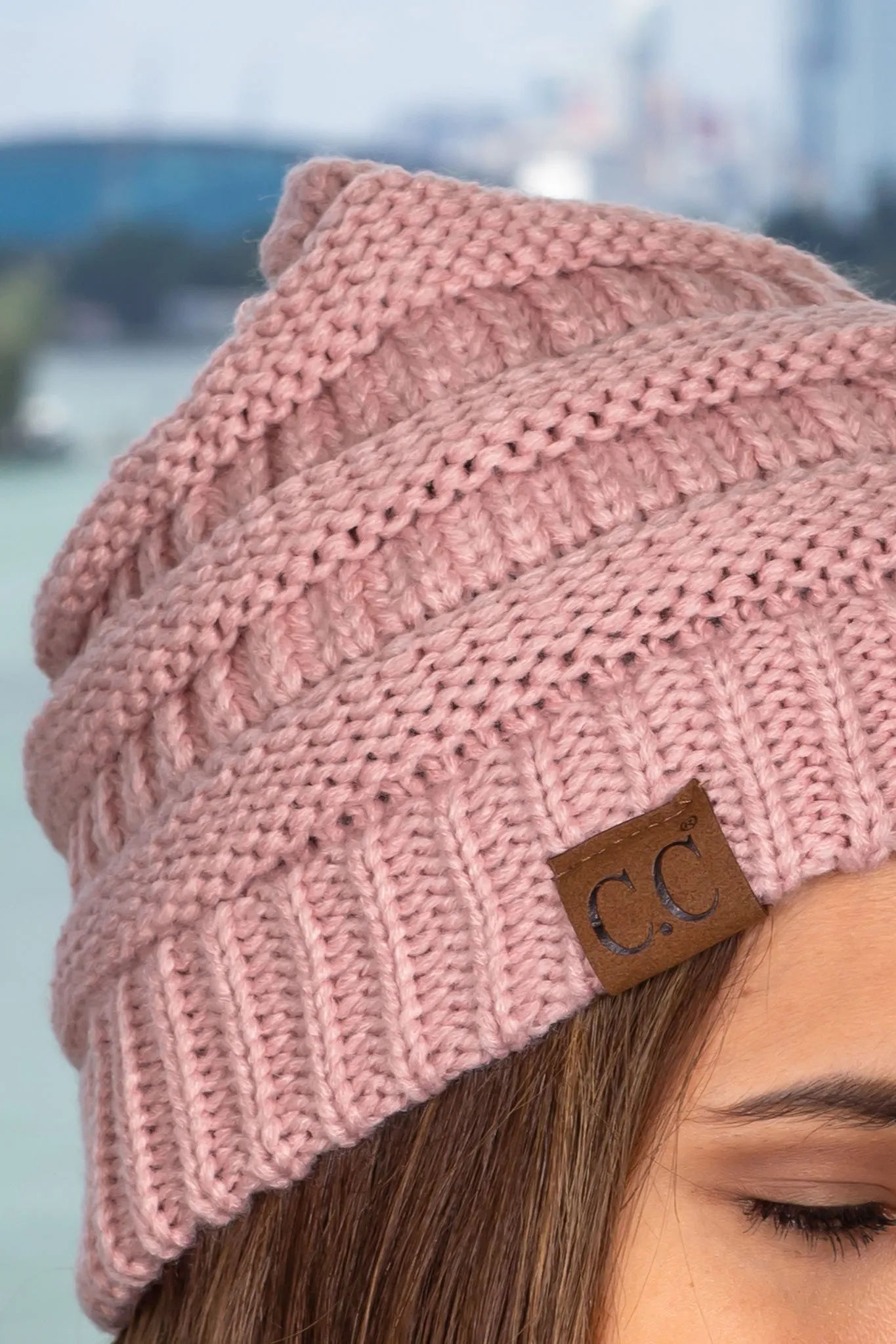 Rose Knit Beanie
