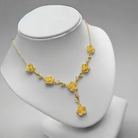 Rose Necklace Set Of New Gold Model-02
