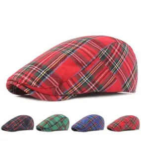 Royal Scottish Tartan Flat Cap