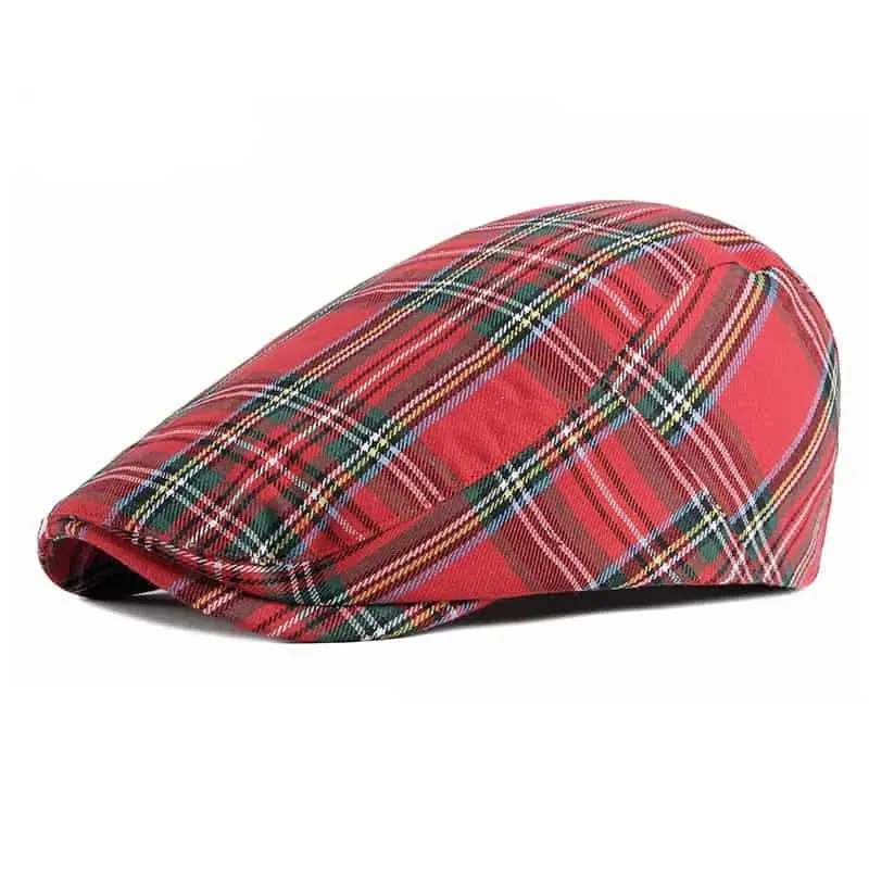 Royal Scottish Tartan Flat Cap