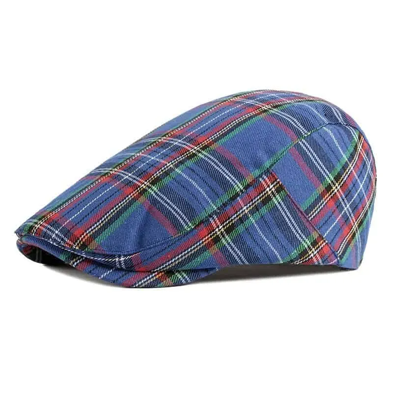 Royal Scottish Tartan Flat Cap