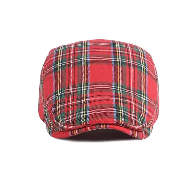 Royal Scottish Tartan Flat Cap
