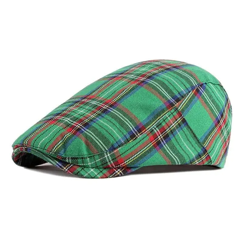 Royal Scottish Tartan Flat Cap