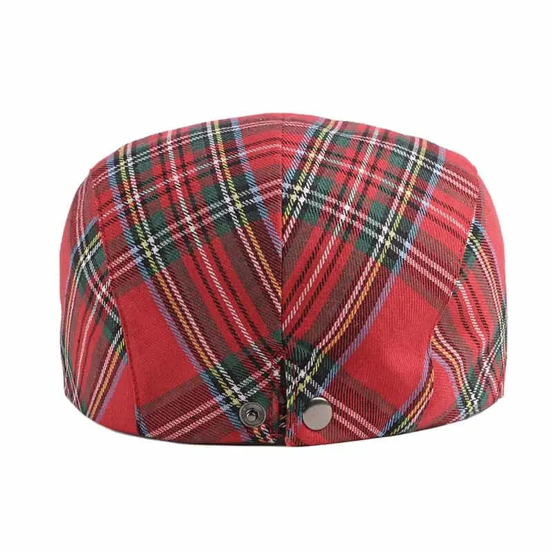 Royal Scottish Tartan Flat Cap