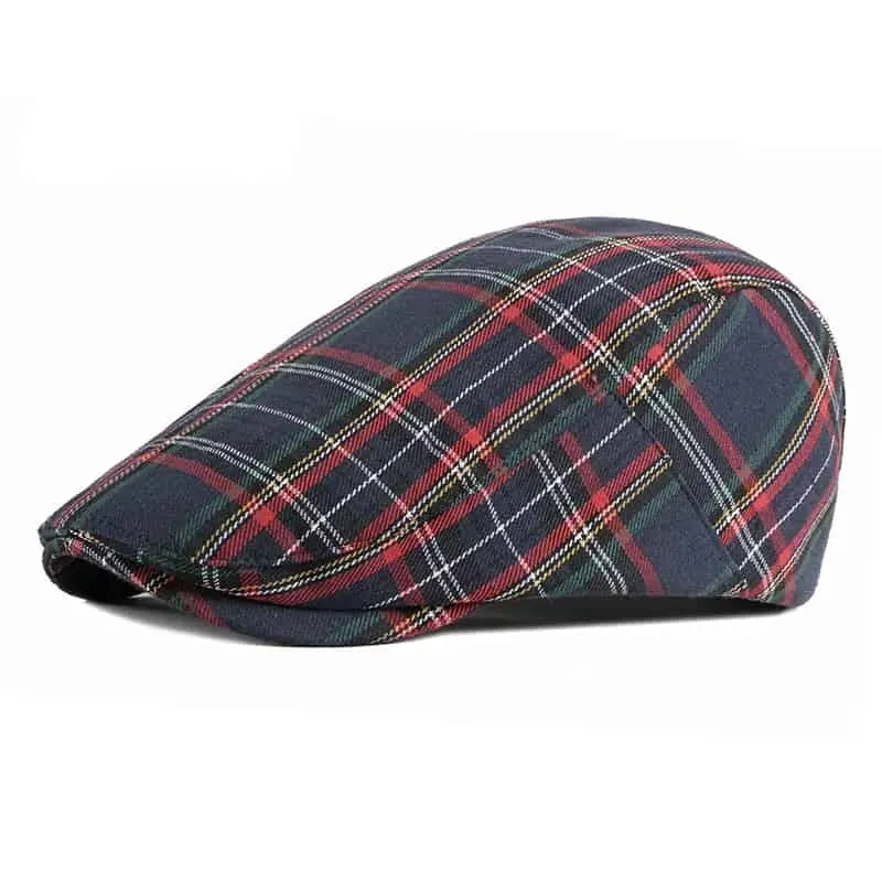 Royal Scottish Tartan Flat Cap