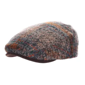 Scala Men's Murphy Tweed Ivy Cap with Melton Peak