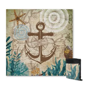 Sea Anchor Love Sand Free Towel