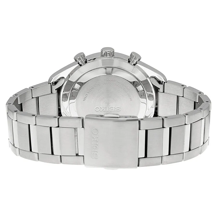 Seiko Black Dial Stainless Steel Men's Watch SSB089