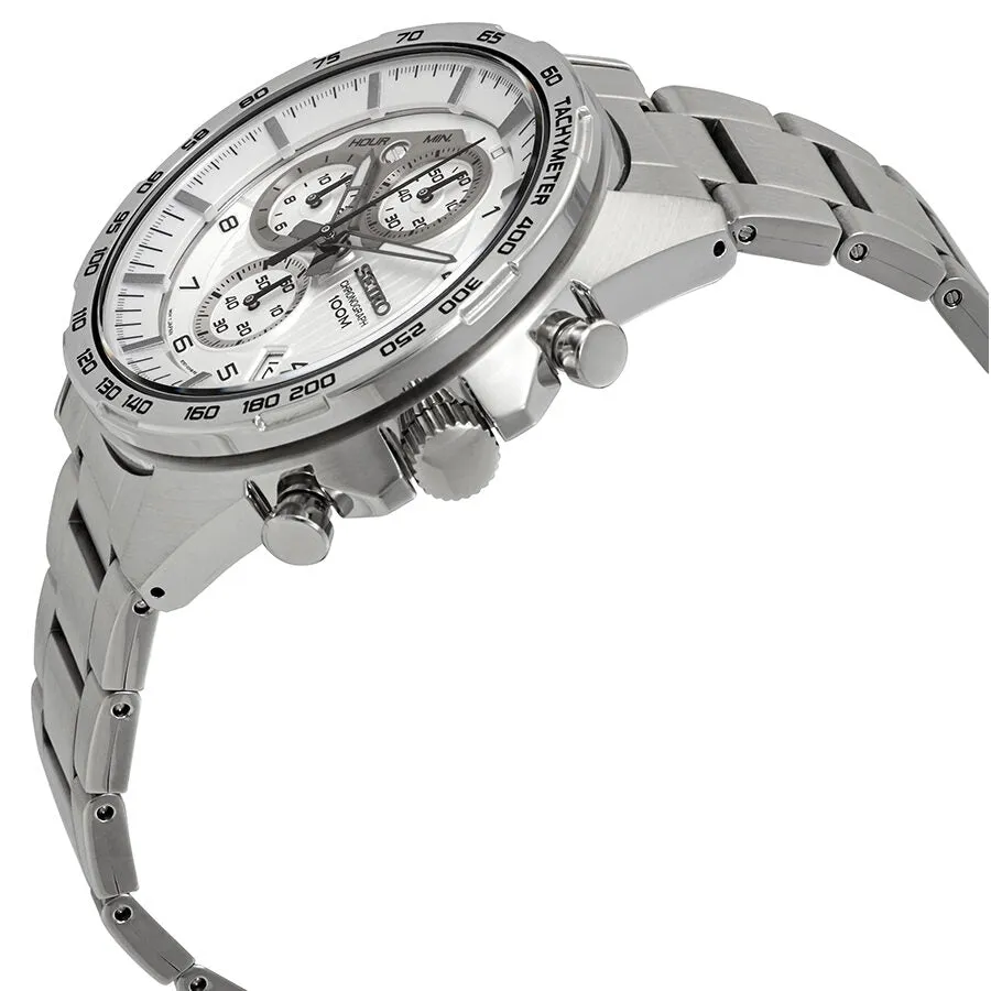 Seiko Chronograph Silver Dial Stainless Steel Men's Watch SSB317P1