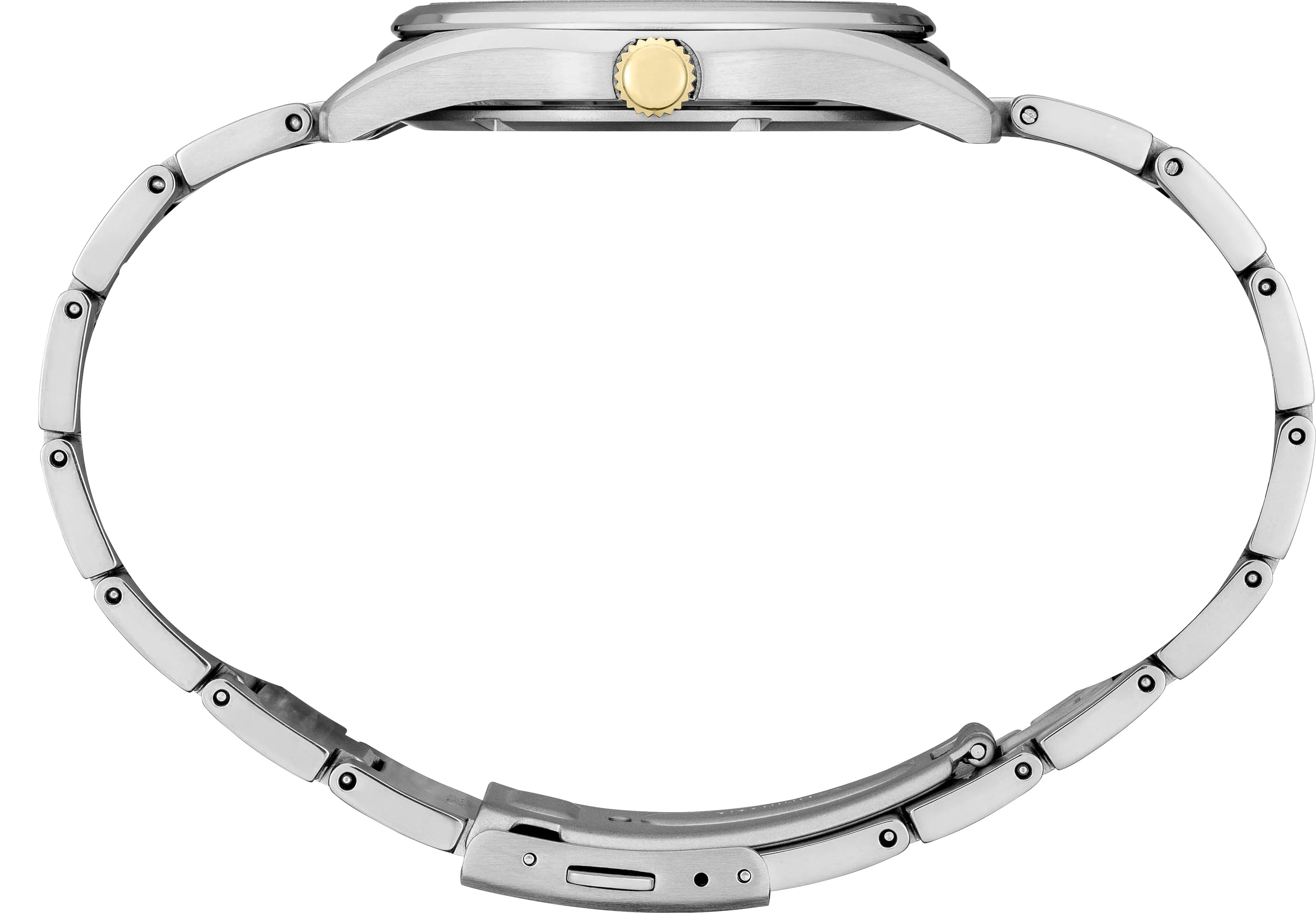 SEIKO Men's Titanium Two-Tone Green Dial Watch SUR377