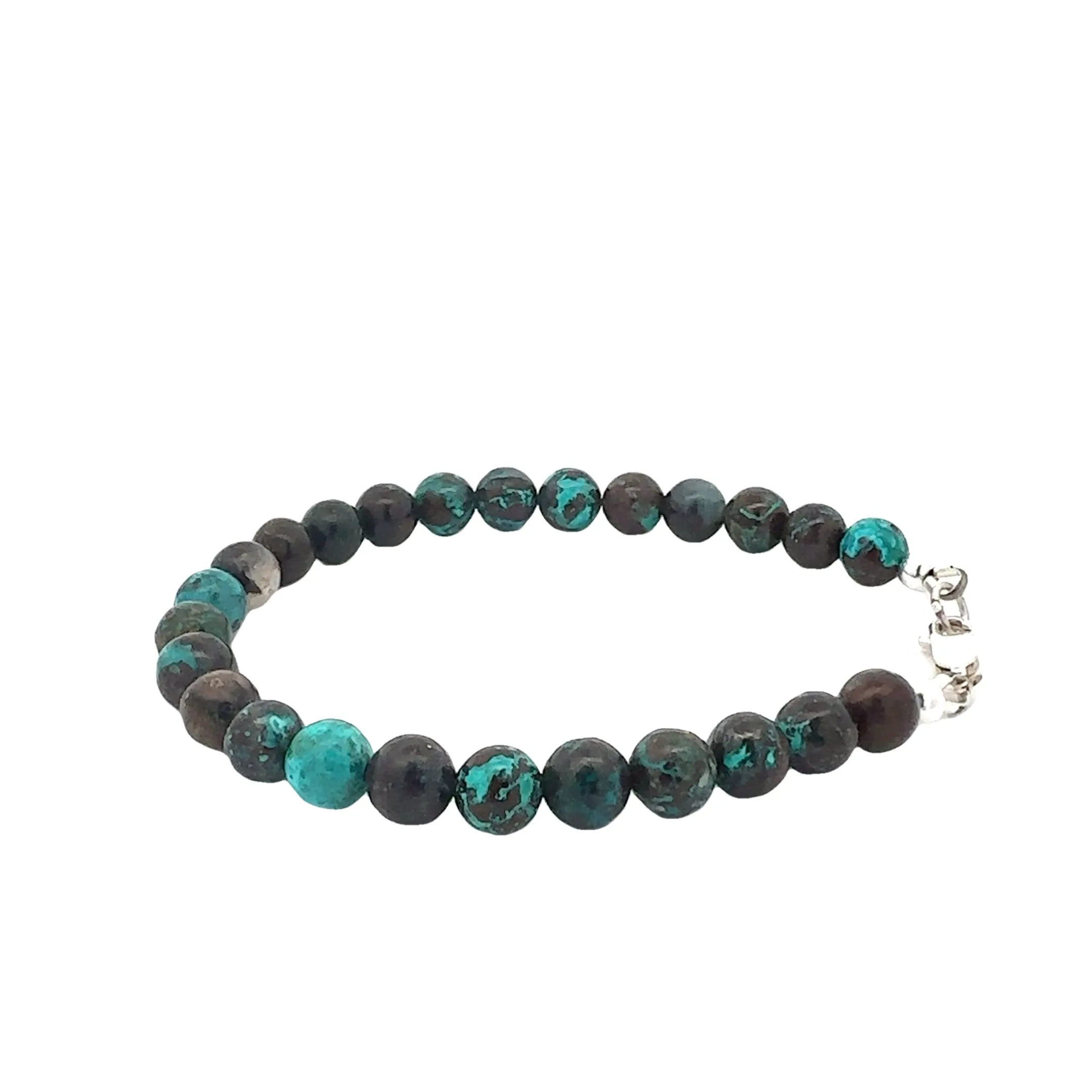 Shattuckite gemstone bracelet , beaded bracelet, Jewelry