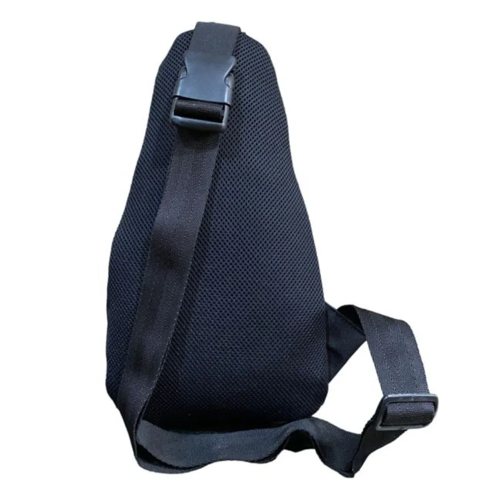 Showman Gray Blue Aztec Sling Crossbody Backpack