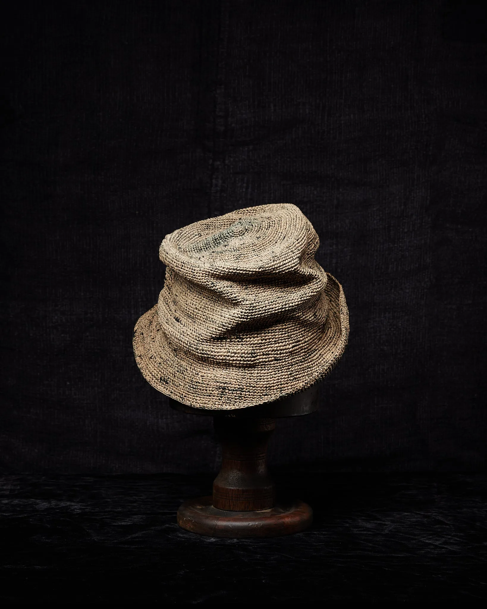 SHPVDS005 Crocheted Toquilla Straw Hat PV Grey