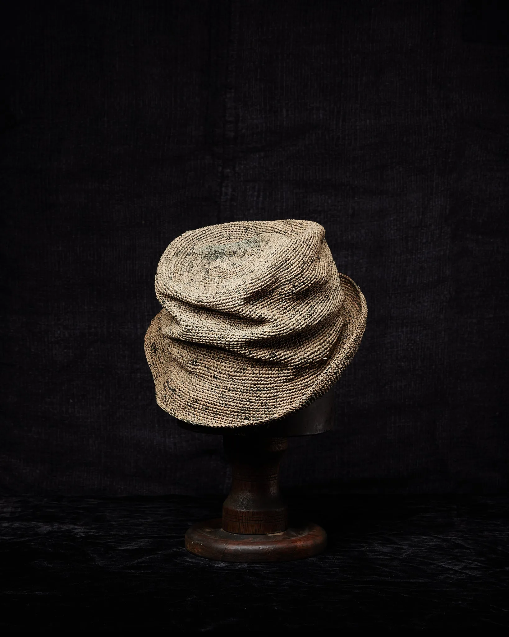 SHPVDS005 Crocheted Toquilla Straw Hat PV Grey