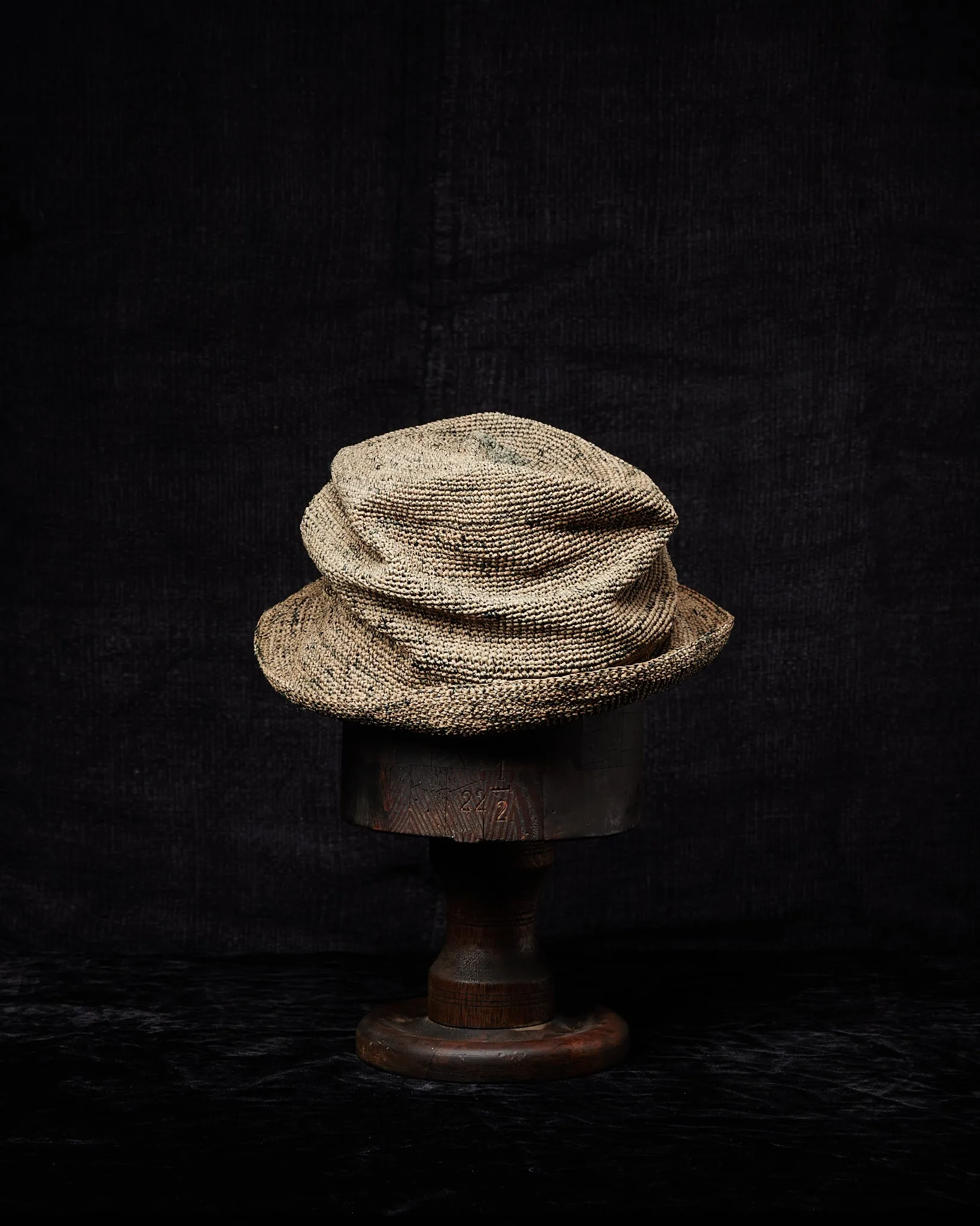 SHPVDS005 Crocheted Toquilla Straw Hat PV Grey