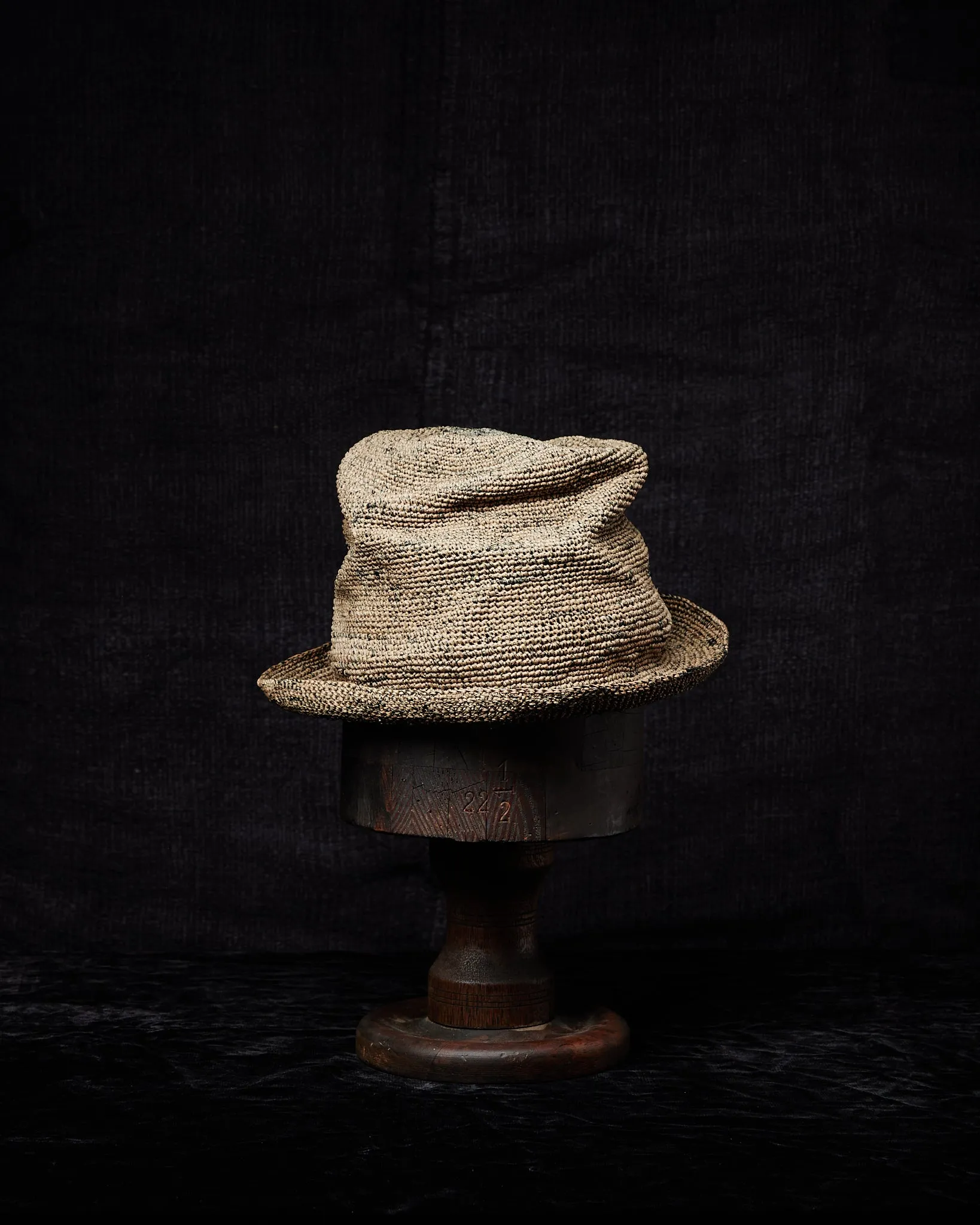 SHPVDS005 Crocheted Toquilla Straw Hat PV Grey