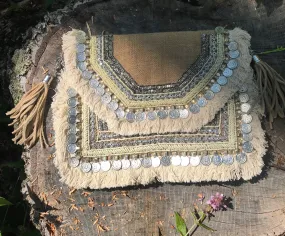 Silver Coin Clutch