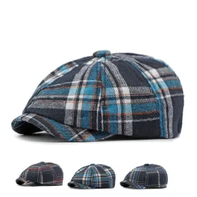 Sitges Plaid Newsboy Cap