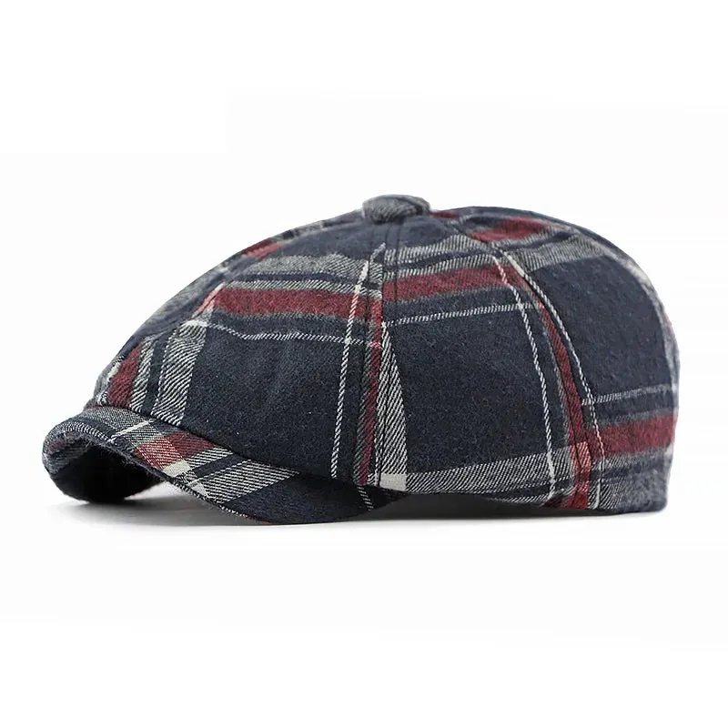 Sitges Plaid Newsboy Cap