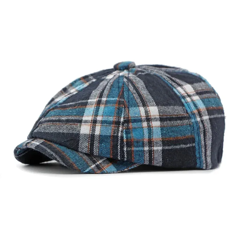 Sitges Plaid Newsboy Cap