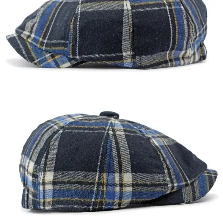 Sitges Plaid Newsboy Cap