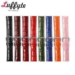 Slub Pattern Leather Watch Band