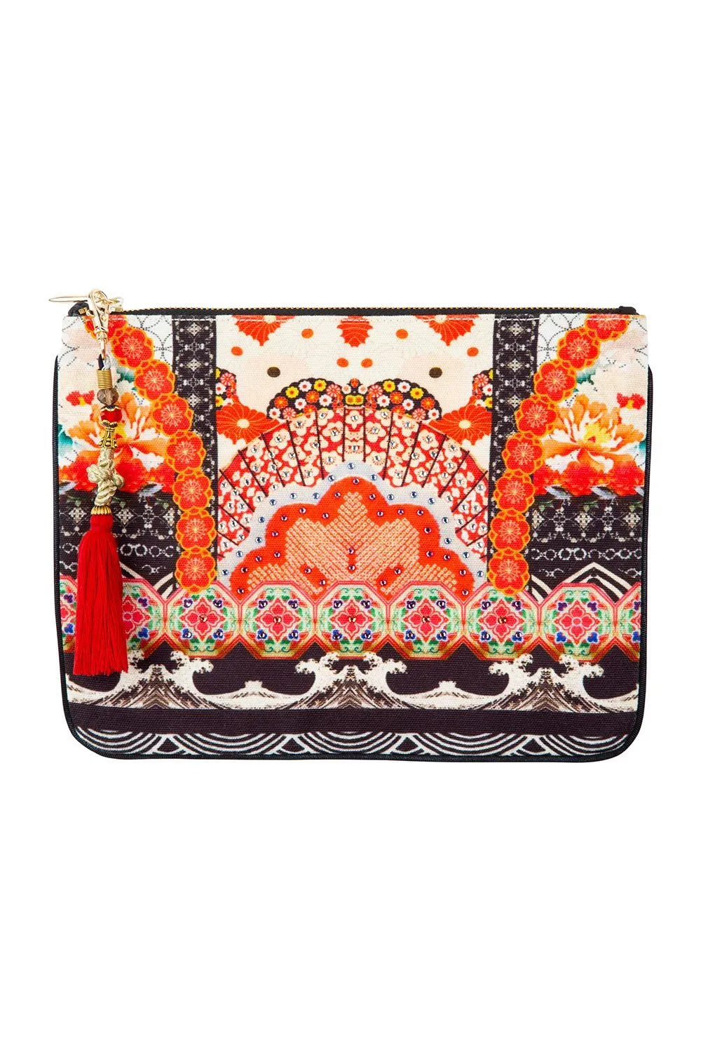 SMALL CANVAS CLUTCH VINTAGE VIXEN