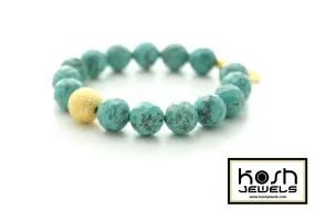 STARDUST SIGNATURE BEADED BRACELET - TURQUOISE
