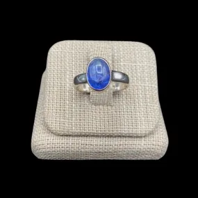 Sterling Silver And Oval Cut Tanzanite Gemstone Ring