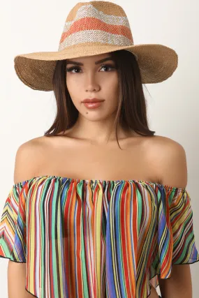 Striped Panama Straw Hat