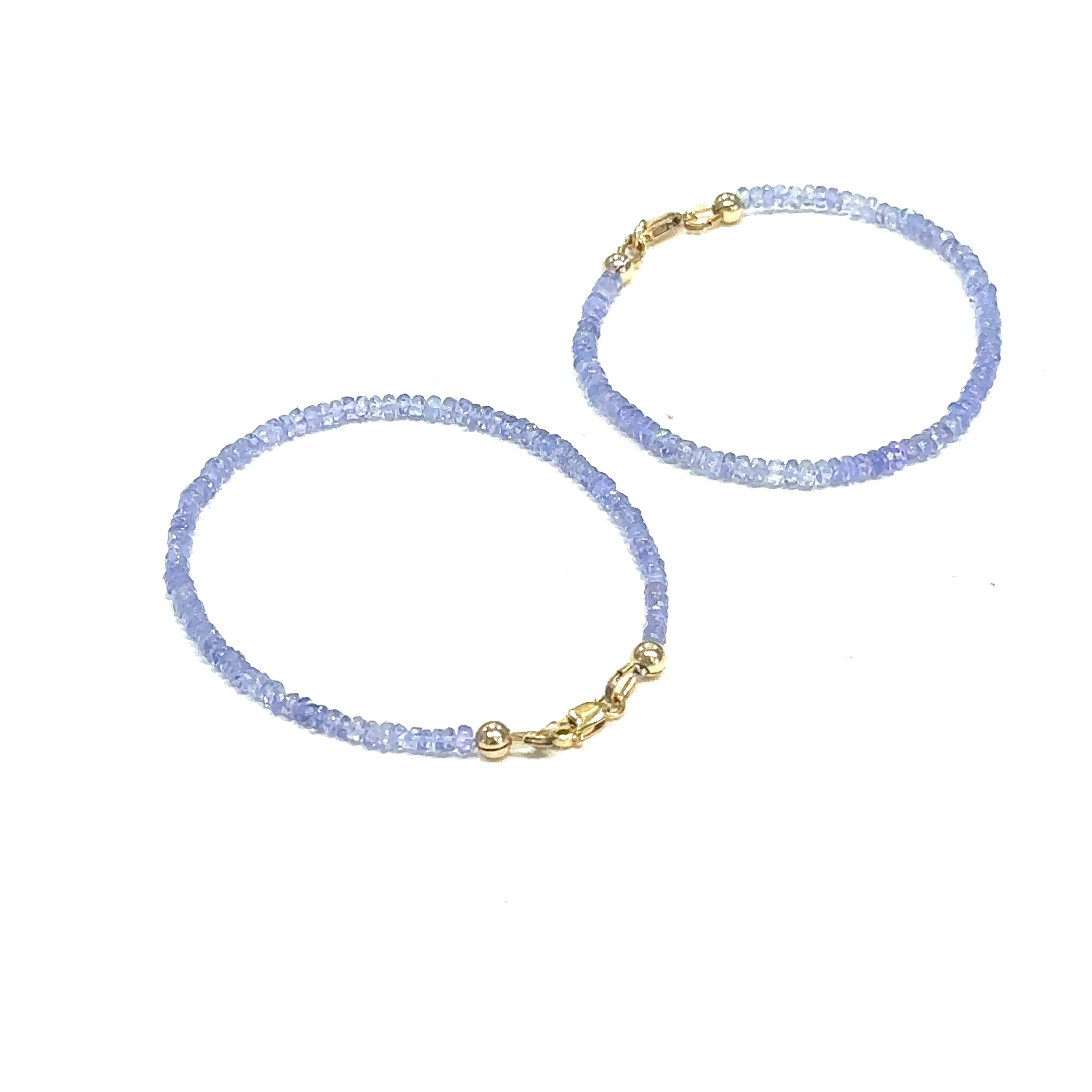 Tanzanite Gemstone Beaded Bracelet
