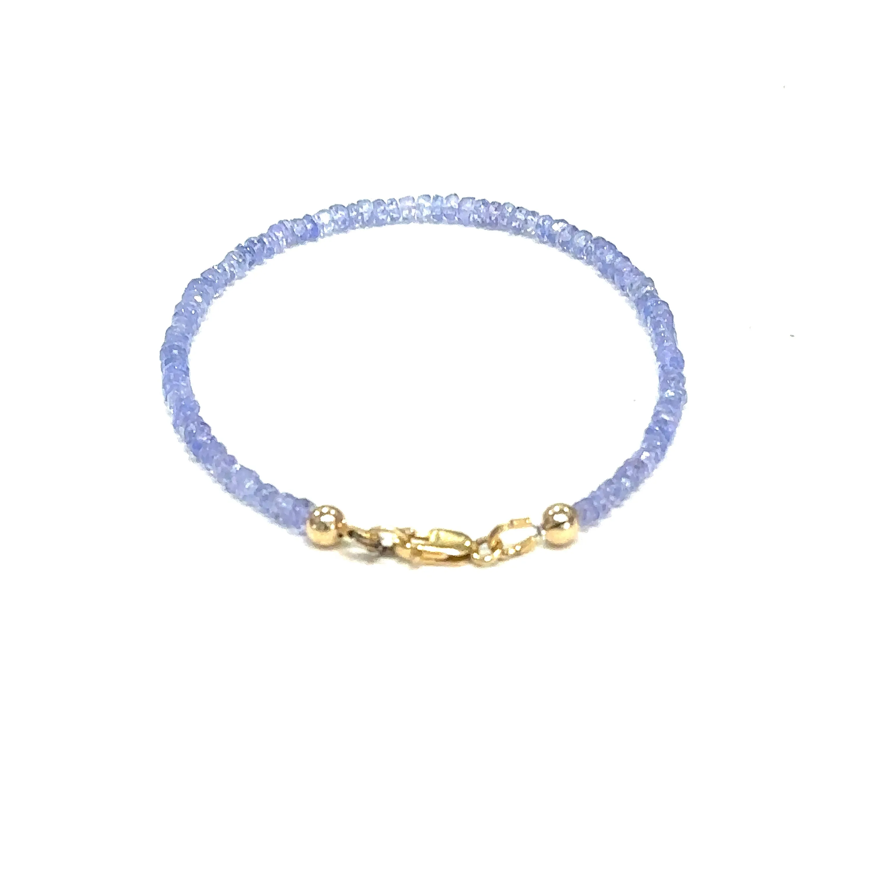 Tanzanite Gemstone Beaded Bracelet