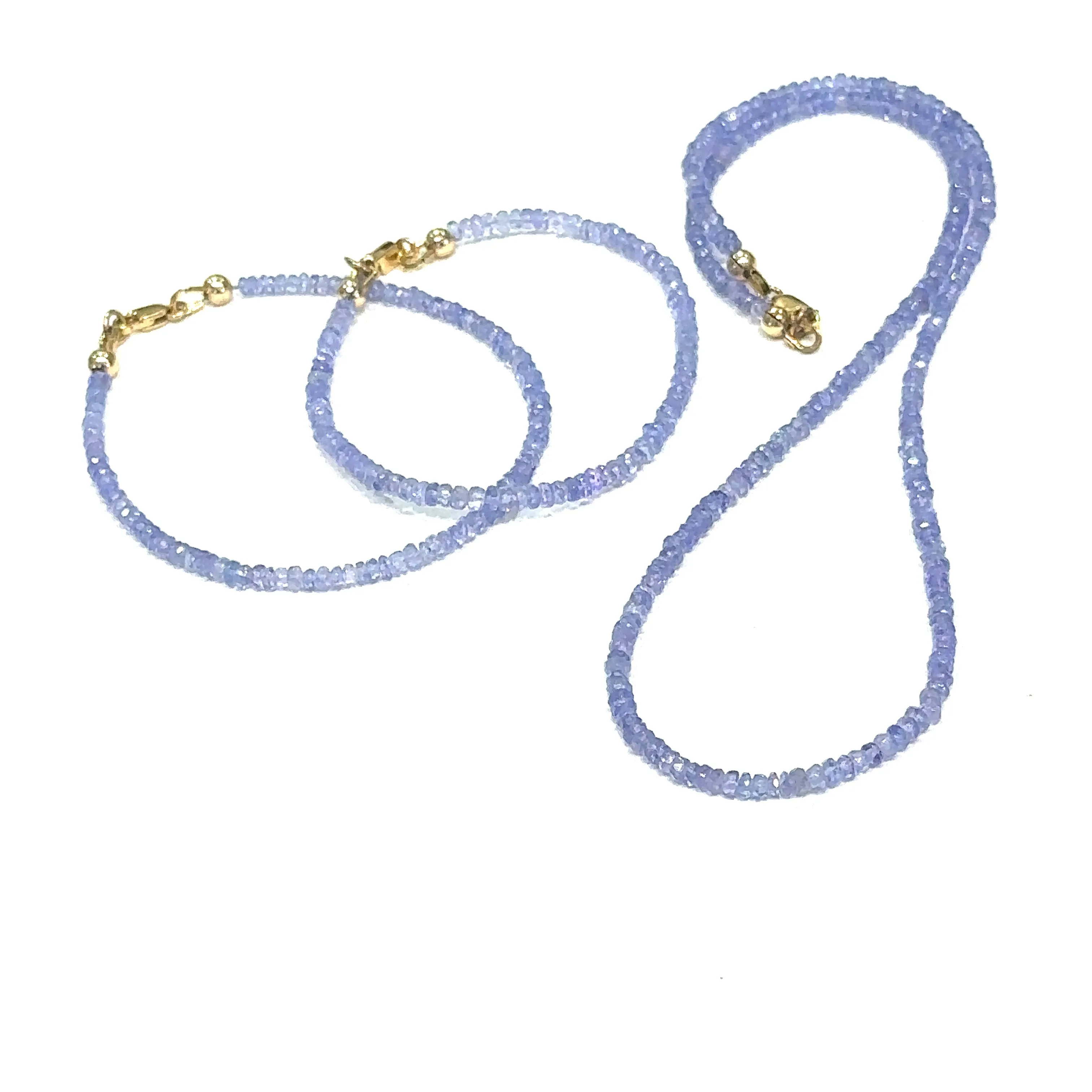 Tanzanite Gemstone Beaded Bracelet