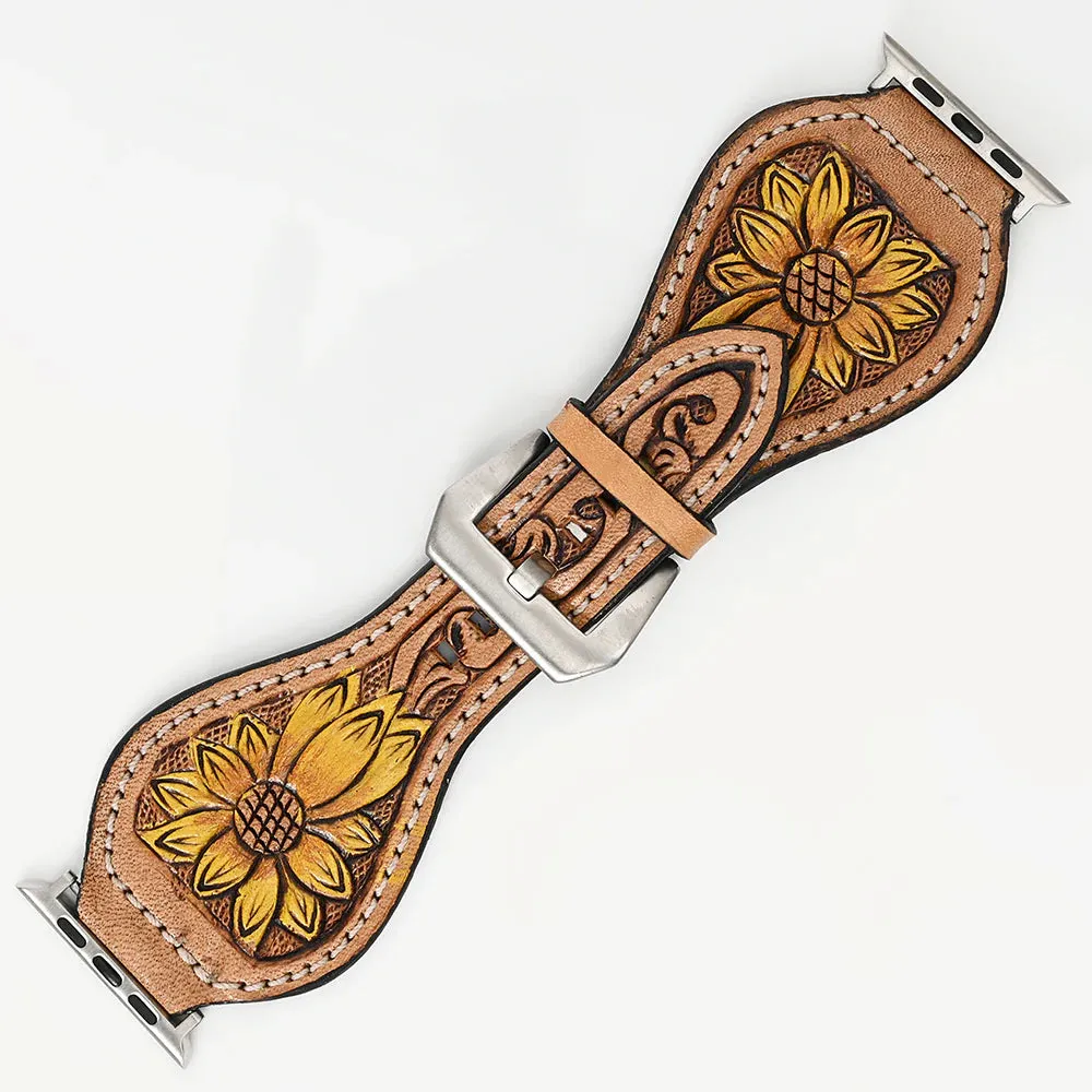 The Claire 45 Leather Apple Watch Band