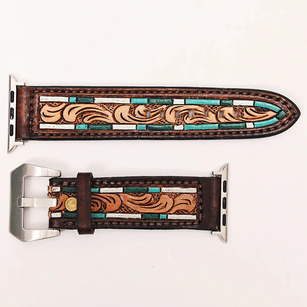 The Morgan 45 Leather Apple Watch Band