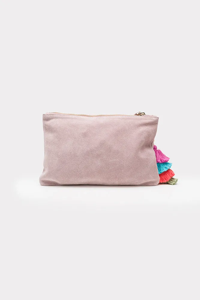 THE WOLF GANG Bedouin Clutch Blush
