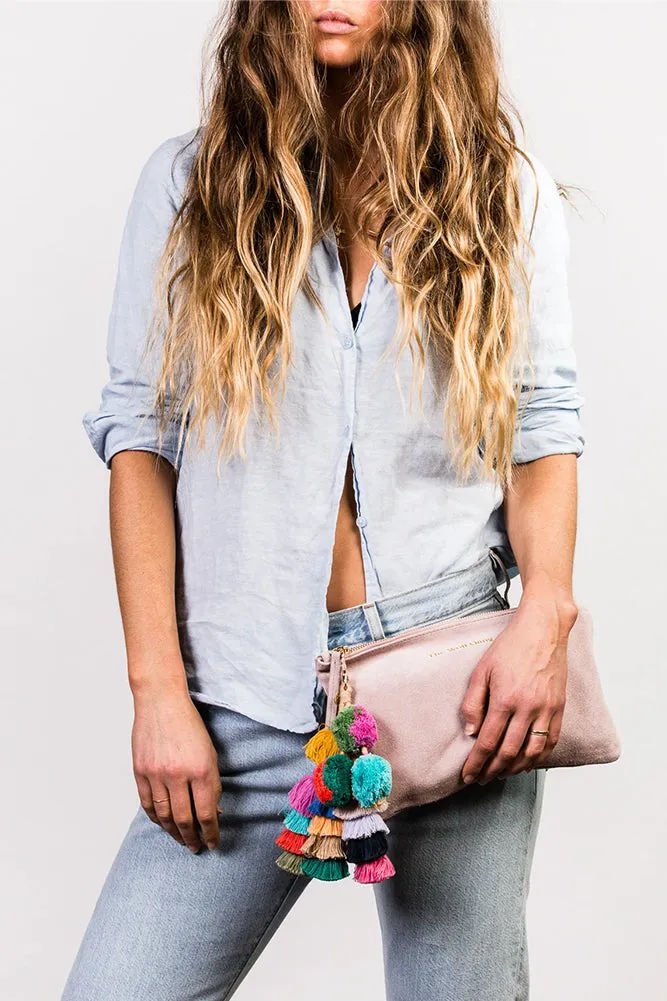 THE WOLF GANG Bedouin Clutch Blush