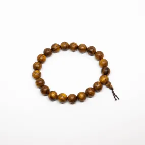 Tiger Aloeswood Beaded Bracelet - Wrist Mala - 8mm