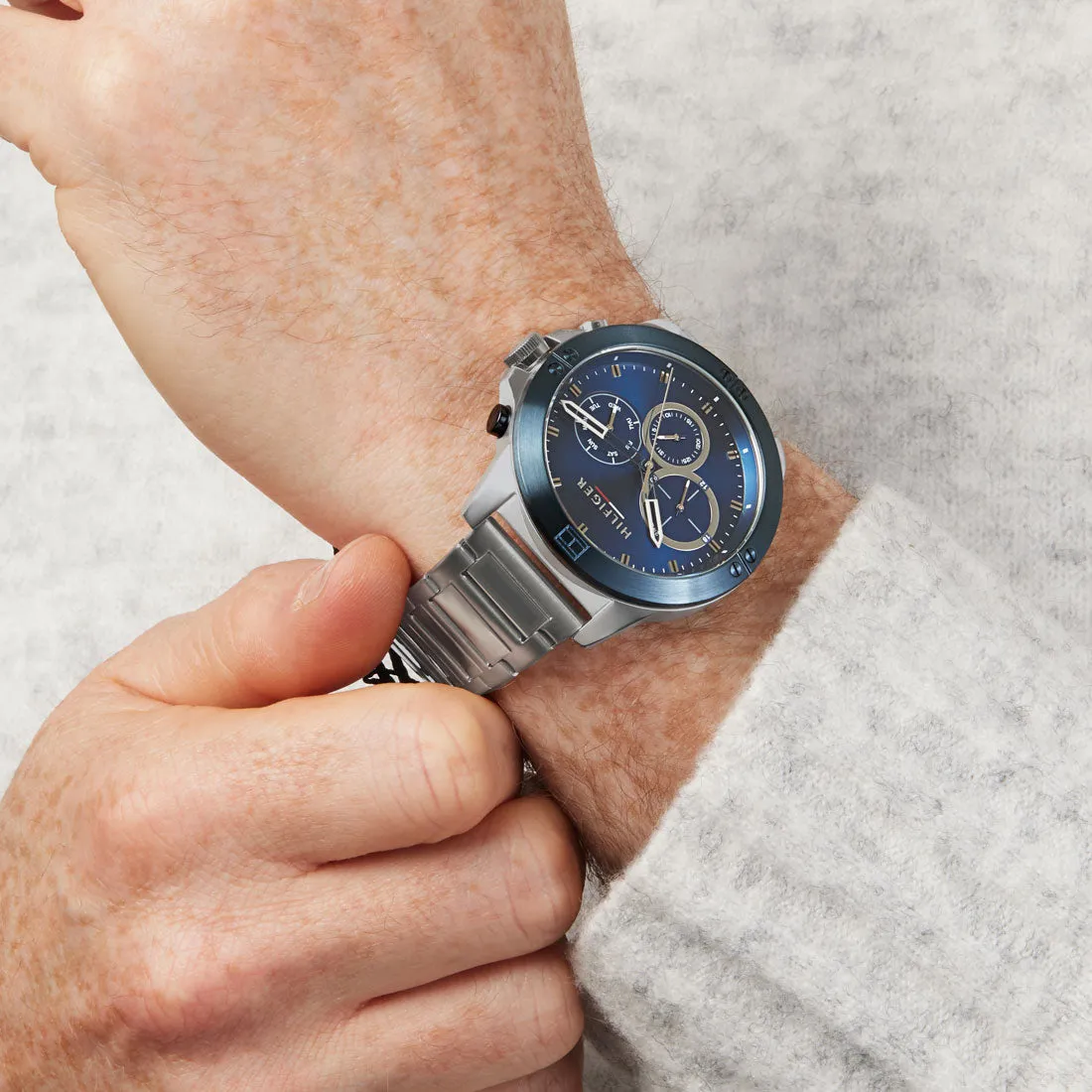 Tommy Hilfiger Harley Blue and Silver Men's Watch 1791932