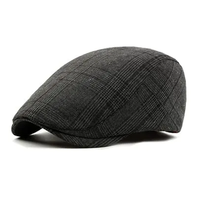 Watford Plaid Cotton Flat Cap