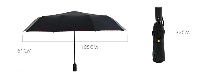 Wind Resistant Automatic Double-layer Umbrella