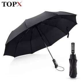 Wind Resistant Folding Automatic Umbrella Rain Women Auto Luxury Umbrellas