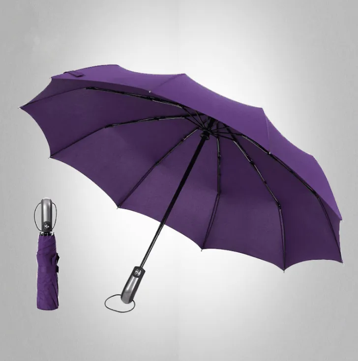 Wind Resistant Folding Automatic Umbrella