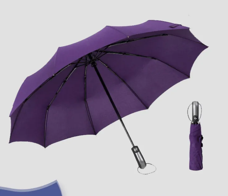 Wind Resistant Folding Automatic Umbrella