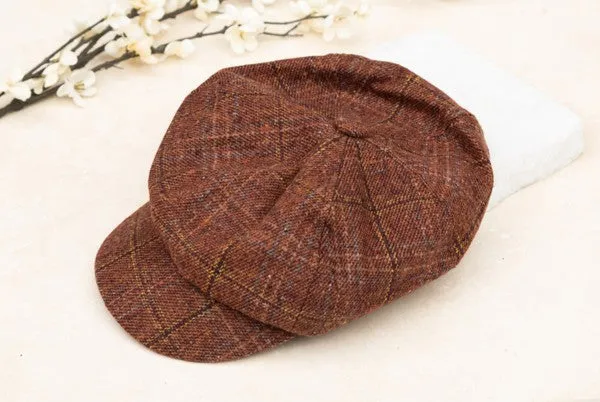 Women's Plaid Newsboy Caps Hats