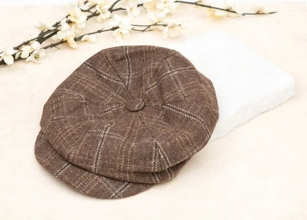 Women's Plaid Newsboy Caps Hats