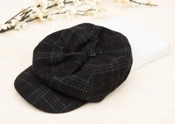 Women's Plaid Newsboy Caps Hats
