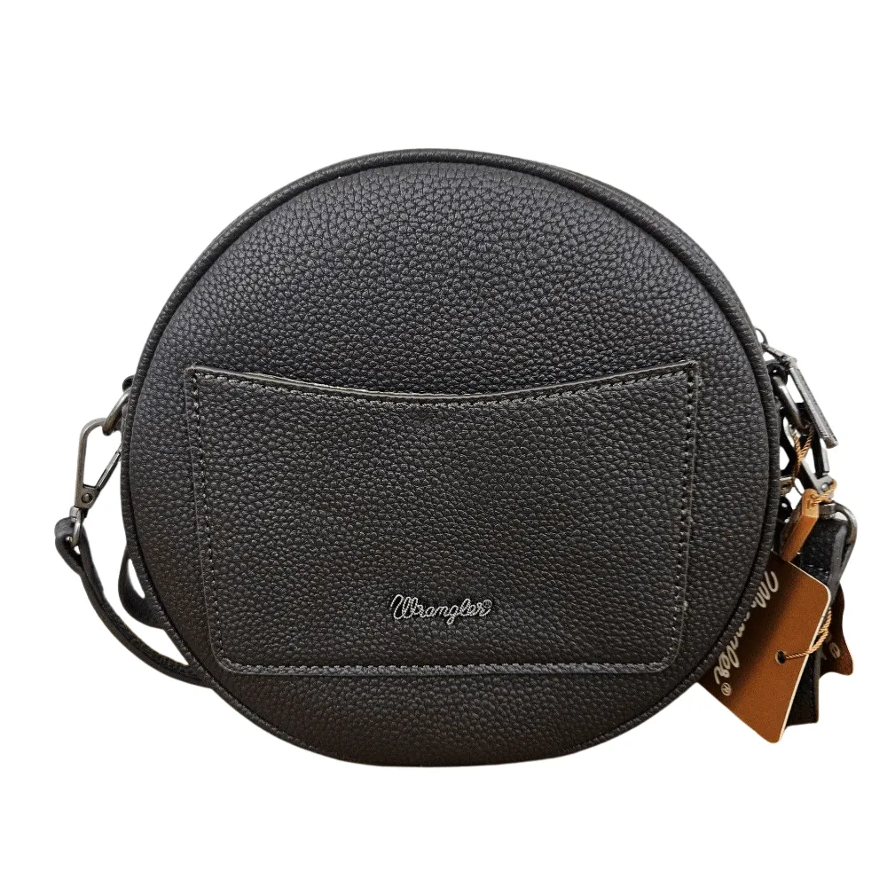 Wrangler Hair on Circle Western Crossbody Bag